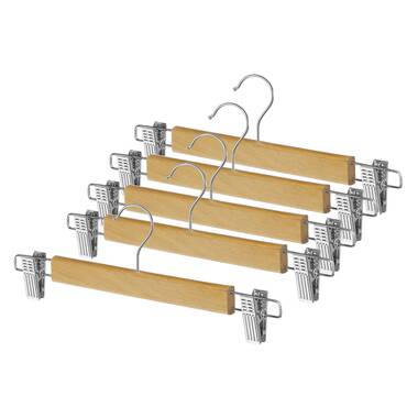 Wooden clip deals hangers